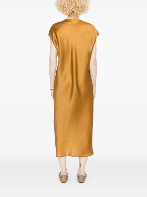 KHAITE Darby midi dress - Brown