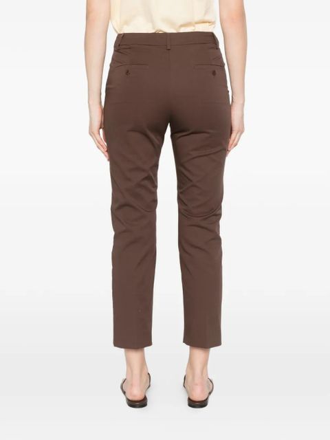 Weekend Max Mara cropped cigarette trousers - Brown