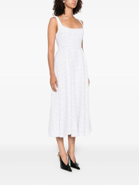 Alessandra Rich striped sleeveless dress - White - zdjęcie produktu nr 2