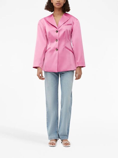 GANNI single-breasted blazer - Pink - zdjęcie produktu nr 2