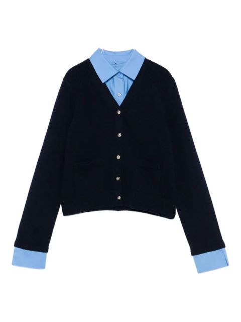 Maje patch-pockets button-up cardigan - Blue - zdjęcie produktu nr 1