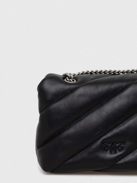 Pinko torebka skórzana kolor czarny 100039 A0F2