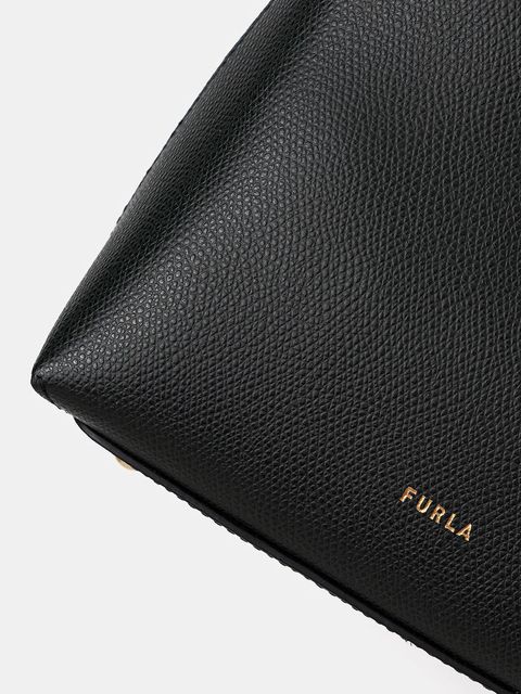 Furla torebka skórzana kolor zielony WE00876 ARE000 4491S