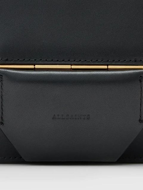AllSaints torebka skórzana ANN kolor czarny W122XC