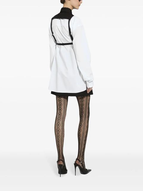 Dolce & Gabbana bib-detail oversize shirt - White - zdjęcie produktu nr 2