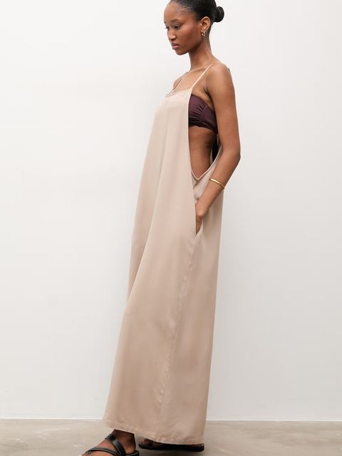 Answear.LAB kombinezon z domieszką lnu - zdjęcie produktu nr 2