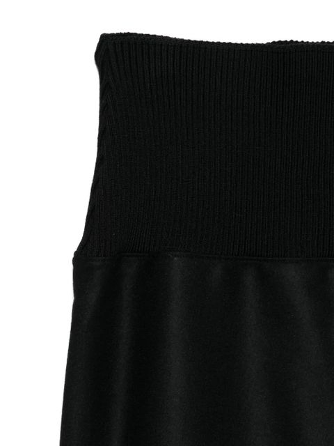Jil Sander ribbed midi skirt - Black