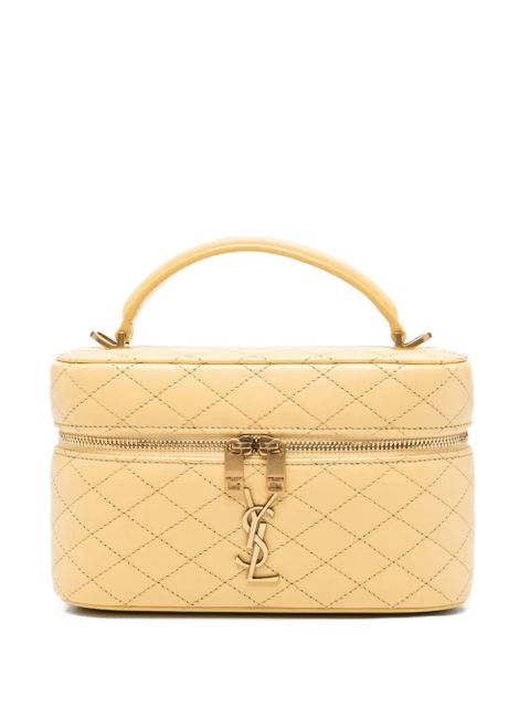 Saint Laurent Gaby quilted mini bag - Yellow