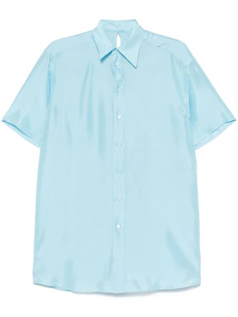MM6 Maison Margiela silk shirt - Blue - zdjęcie produktu nr 1