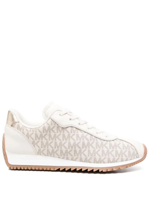 Michael Kors monogram lace-up sneakers - Neutrals - zdjęcie produktu nr 1