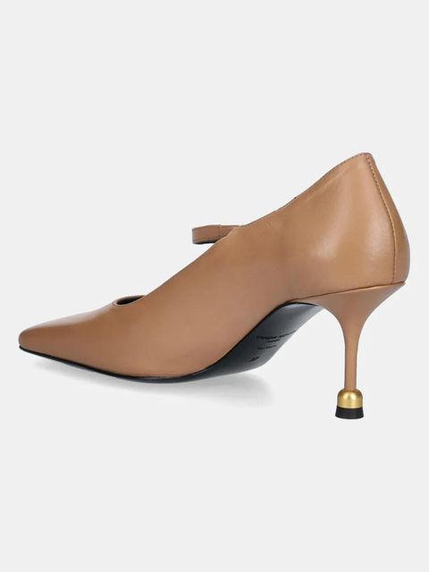 Vanda Novak szpilki skórzane Adela kolor brązowy