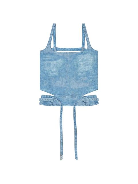Diesel square neck top - Blue - zdjęcie produktu nr 1