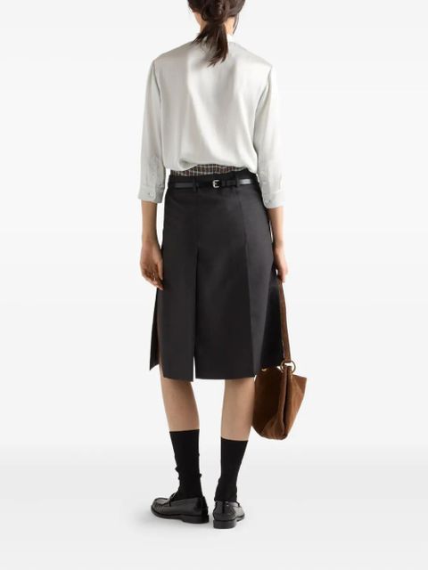 Prada pussy-bow silk shirt - Neutrals - zdjęcie produktu nr 2