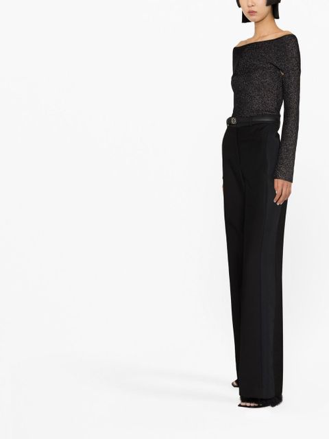 KHAITE Salma open-back top - Black