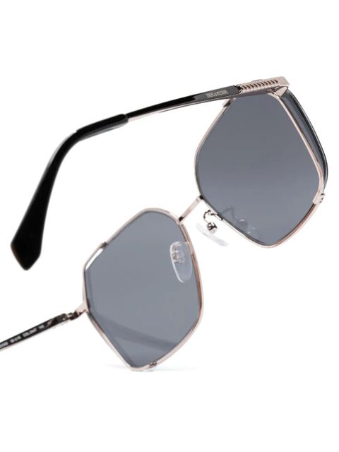 Zadig&Voltaire logo-engraved square-frame sunglasses - Black