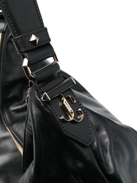Jimmy Choo logo-print tote bag - Black