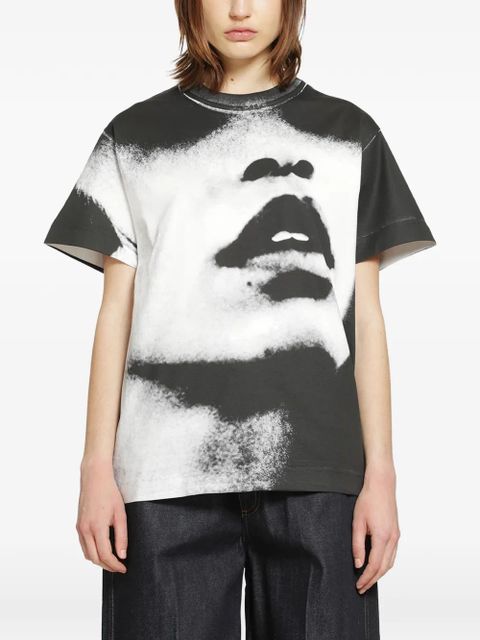 Givenchy portrait-print boxy T-shirt - Black - zdjęcie produktu nr 1