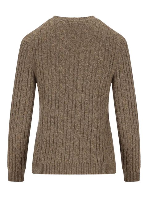 Loro Piana Treccia cable-knit sweater - Brown