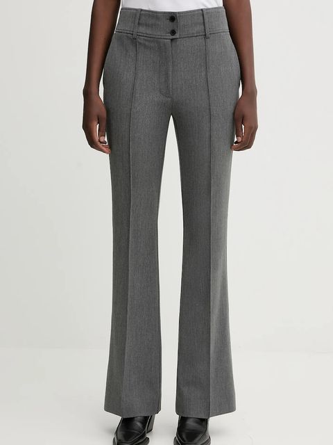 AllSaints spodnie ASTRA damskie kolor szary proste high waist W042QD - zdjęcie produktu nr 1