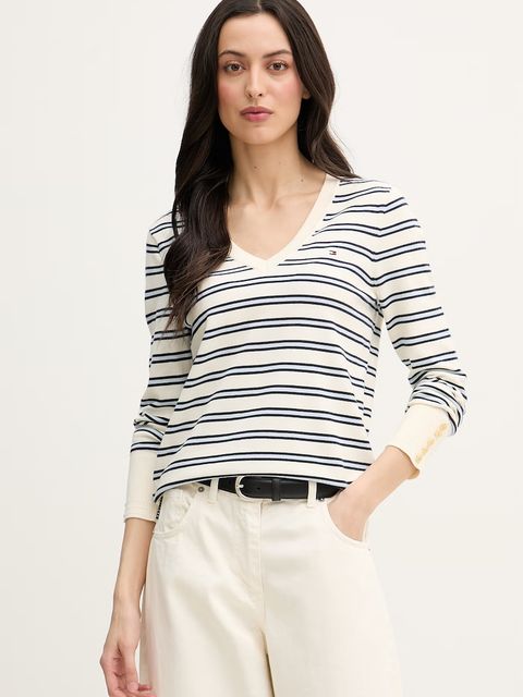 Tommy Hilfiger sweter damski z bawełną - zdjęcie produktu nr 1