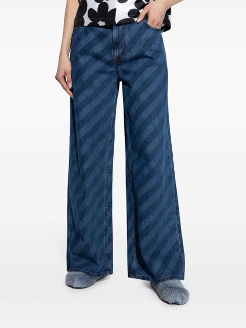 Marni striped jeans - Blue
