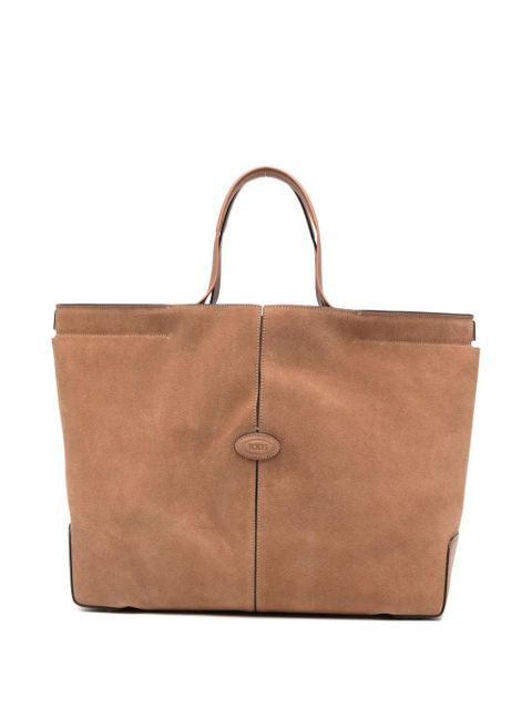 Tod's medium Di Bag Folio panelled tote bag - Brown - zdjęcie produktu nr 1