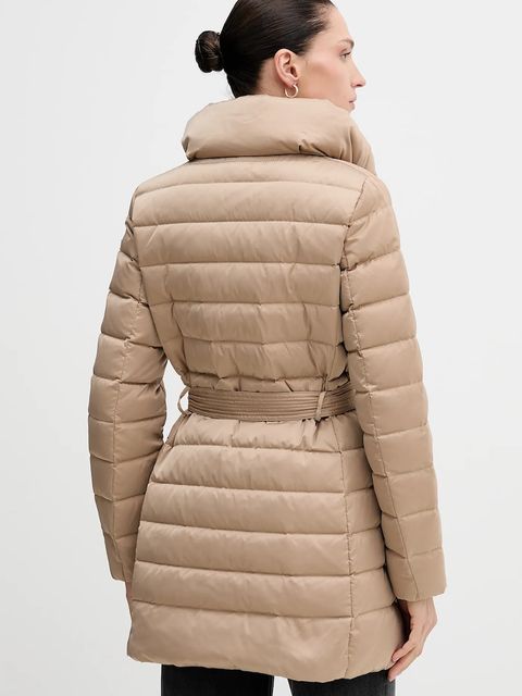 Geox kurtka puchowa BETTANIE kolor beżowy przejściowa W5626N T3122 - zdjęcie produktu nr 2