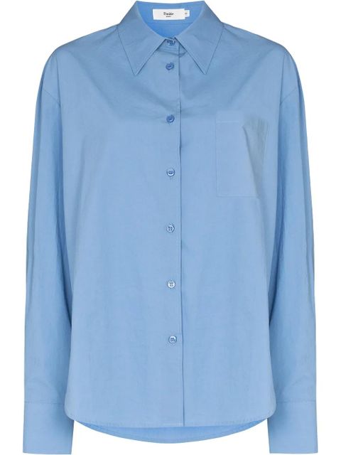 The Frankie Shop Lui oversized shirt - Blue - zdjęcie produktu nr 1