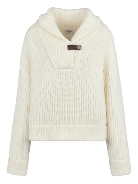 Tod's ribbed sweater - White - zdjęcie produktu nr 1