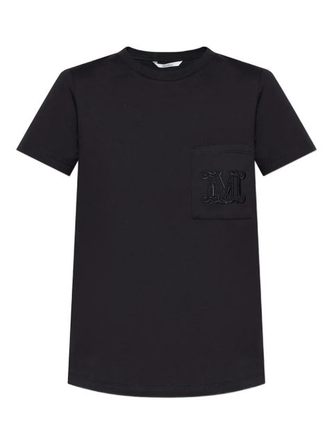Max Mara logo-embroidered T-shirt - Black - zdjęcie produktu nr 1