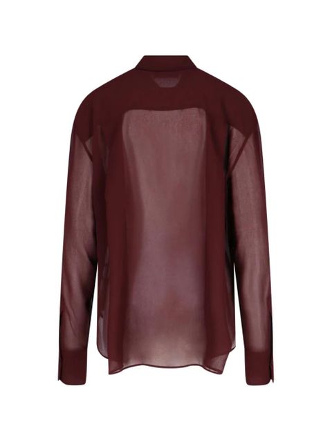 The Frankie Shop Peri georgette shirt - Red - zdjęcie produktu nr 2