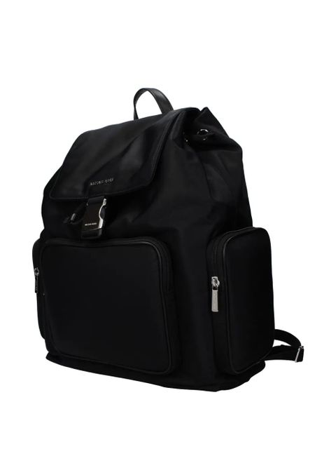 Michael Kors logo-strap buckle-buckle backpack - Black
