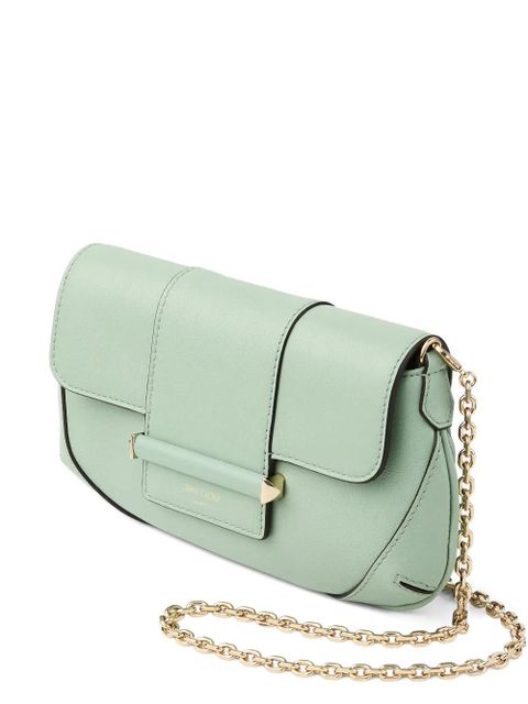 Jimmy Choo mini Bar chain cross body bag - Green - zdjęcie produktu nr 1