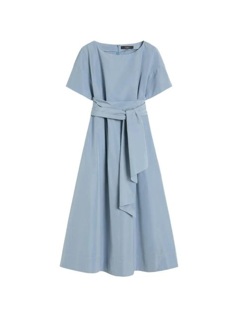 Max Mara tie-waist taffeta midi dress - Blue - zdjęcie produktu nr 1