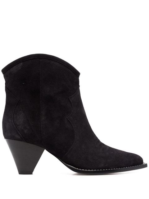 ISABEL MARANT Darizo pointed-toe suede boots - Black - zdjęcie produktu nr 1