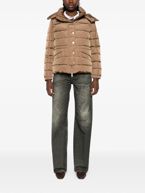 Weekend Max Mara button hooded jacket - Brown