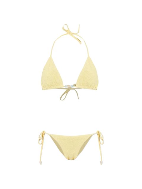 Hunza G Gina beaded bikini - Yellow - zdjęcie produktu nr 1
