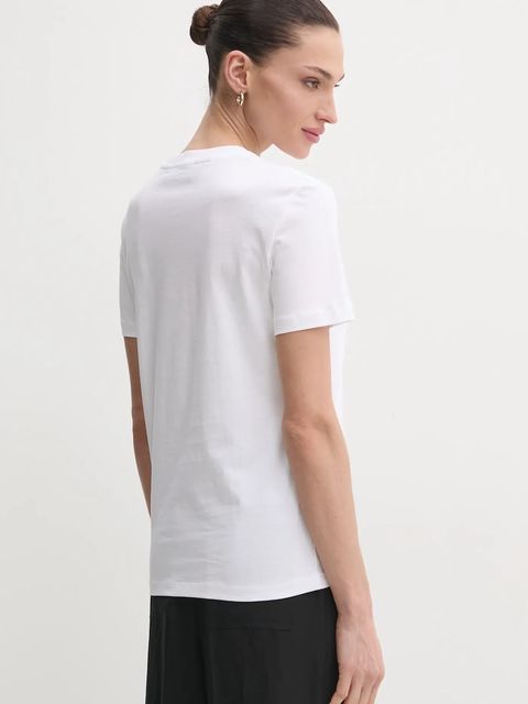 Just Cavalli t-shirt bawełniany damski kolor biały 78PAHE13 CJ110