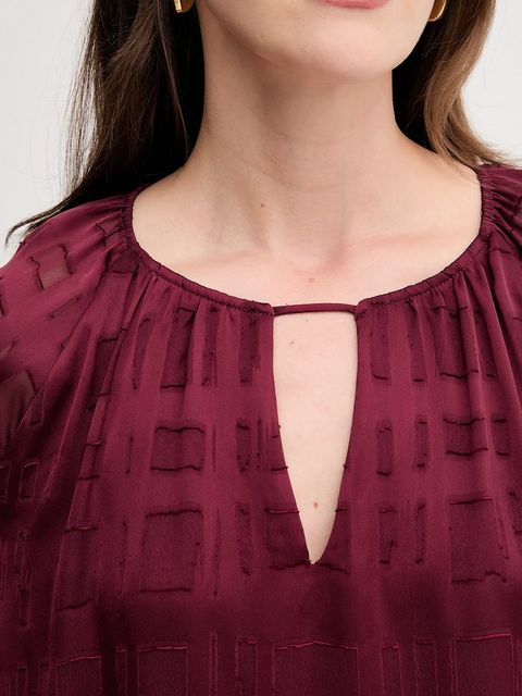 Joseph Ribkoff bluzka damska kolor bordowy gładka 253135