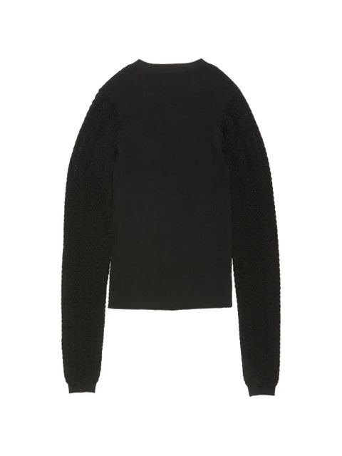 Acne Studios button knitted cardigan - Black