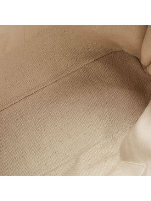 Gucci Pre-Owned GG Supreme Canvas Horsebit 1955 two-way handbag - Neutrals