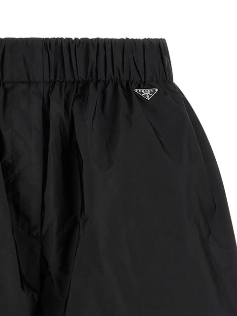 Prada Re-Nylon Piuma elasticated shorts - Black