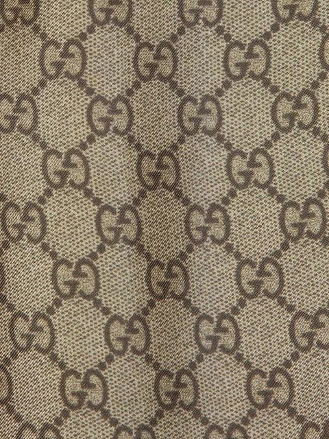 Gucci GG Supreme silk pallazzo trousers - Brown