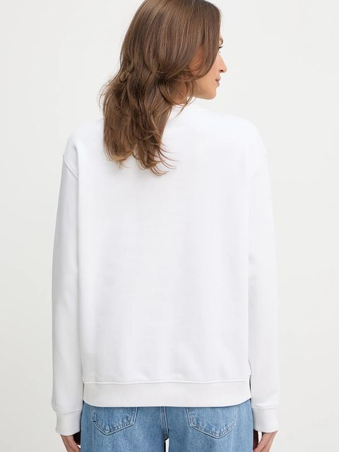 Hugo Blue bluza damska kolor biały z nadrukiem 50522425