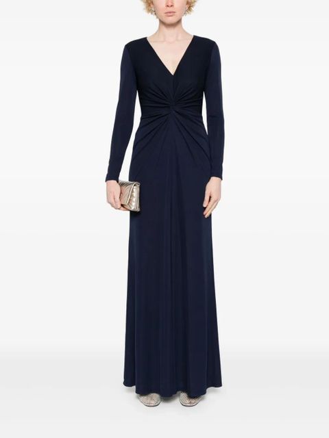 Lauren Ralph Lauren twisted V-neck gown - Blue - zdjęcie produktu nr 2
