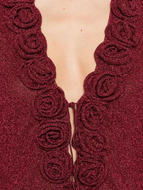 Oséree Lumière Rose mini dress - Red