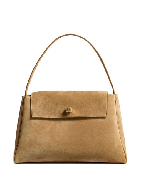 KHAITE Audrey suede tote bag - Neutrals - zdjęcie produktu nr 1