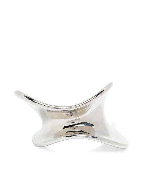 KHAITE curved brass bracelet - Silver - zdjęcie produktu nr 1