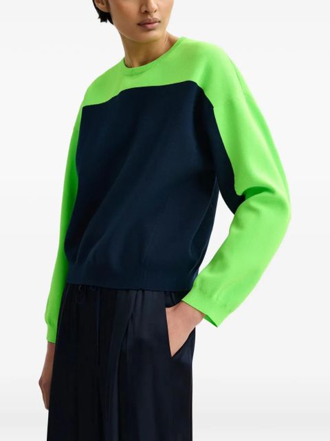 Essentiel Antwerp Joto two-toned ribbed sweater - Blue