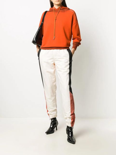 Marine Serre contrast panel cuffed trousers - Neutrals - zdjęcie produktu nr 2